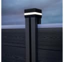 HOME DELUXE Pfostenkappe mit Solar LED Beleuchtung Schwarz Bild 2