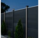 HOME DELUXE Pfostenkappe mit Solar LED Beleuchtung Schwarz Bild 3