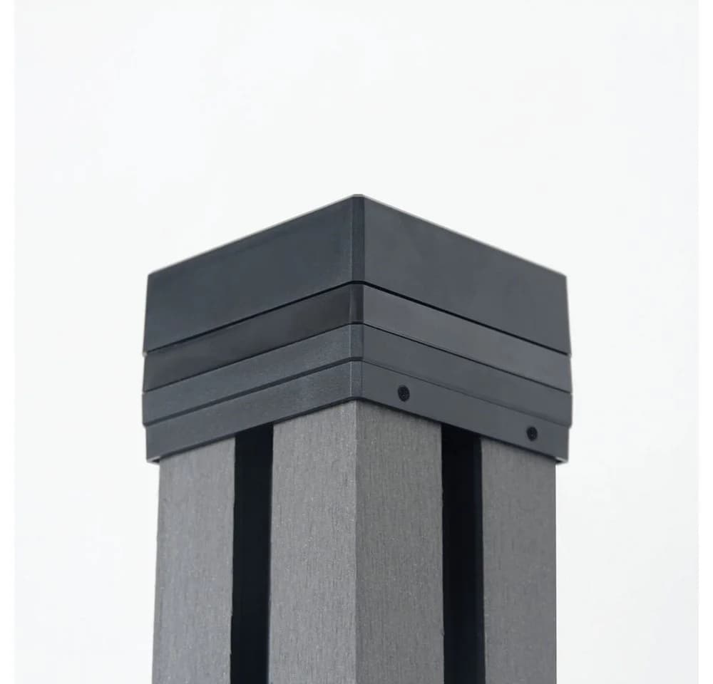HOME DELUXE Pfostenkappe mit Solar LED Beleuchtung Schwarz - Bild 5