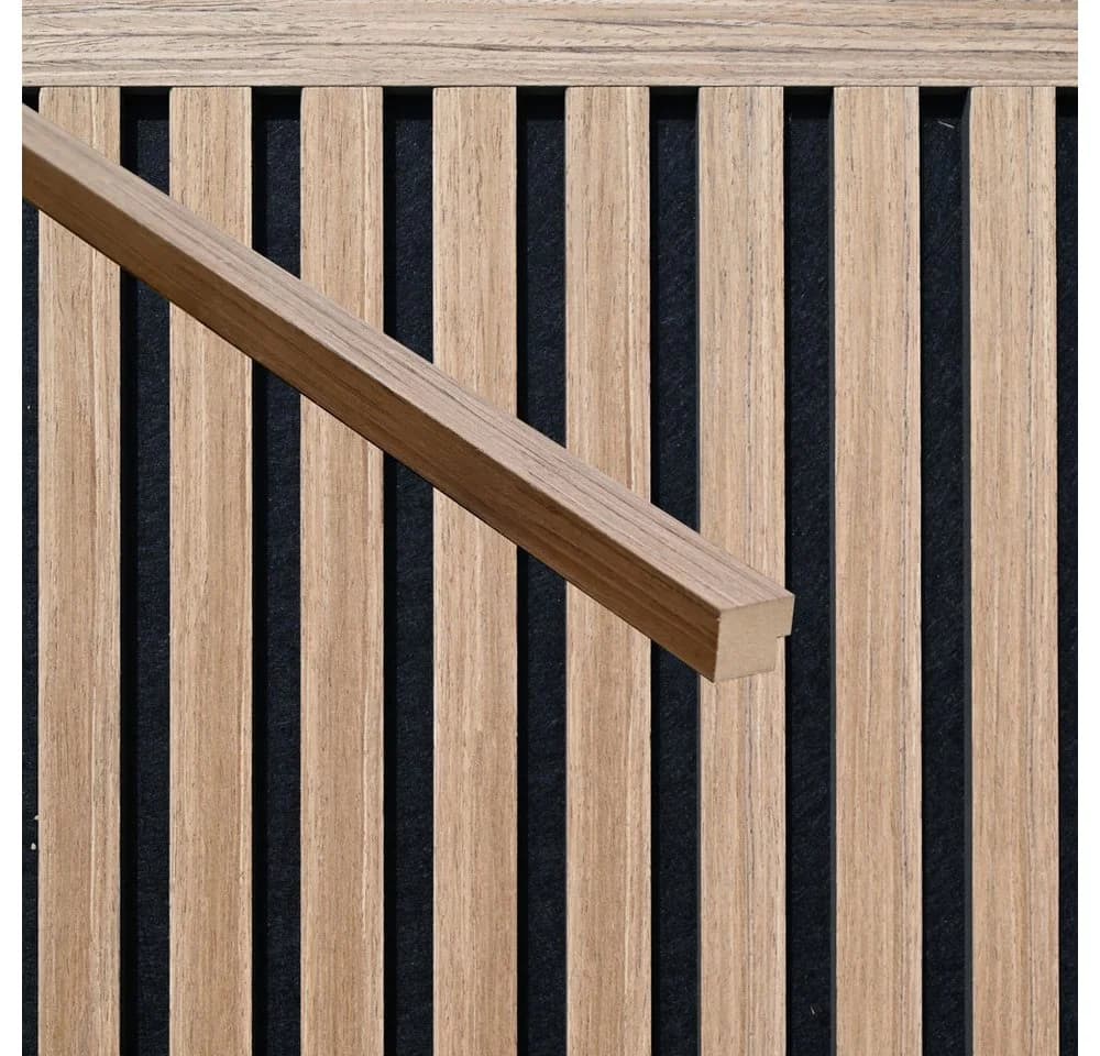 HOME DELUXE Abschlussleiste für Akustikpaneel ENDO - 80 cm, MDF, 2-St., passend für Akustikpaneele SONIC - Bild 2