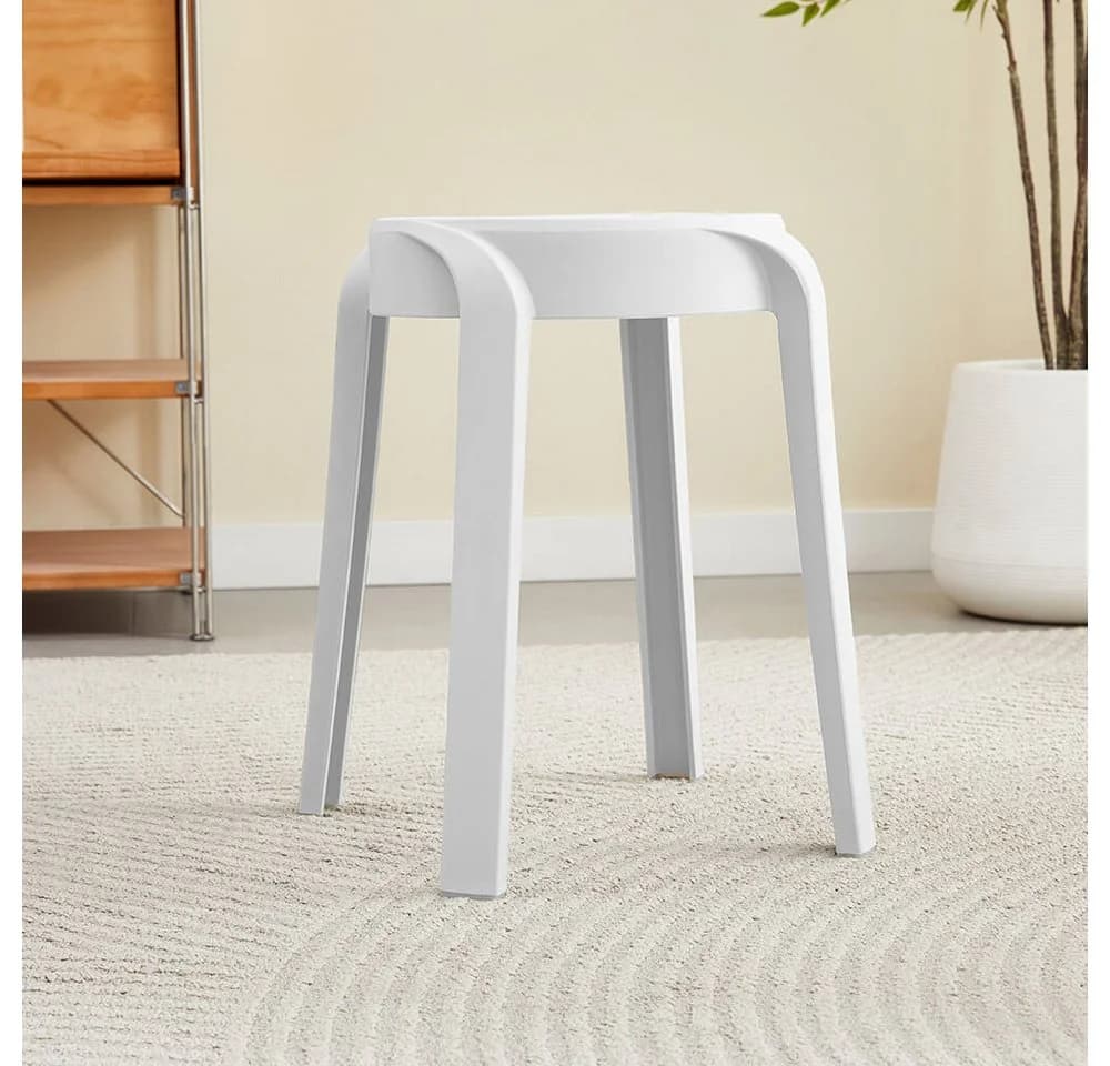 HOME DELUXE Hocker Stapelhocker NIVO (2 St) Esszimmerhocker, Fußhocker, Rund