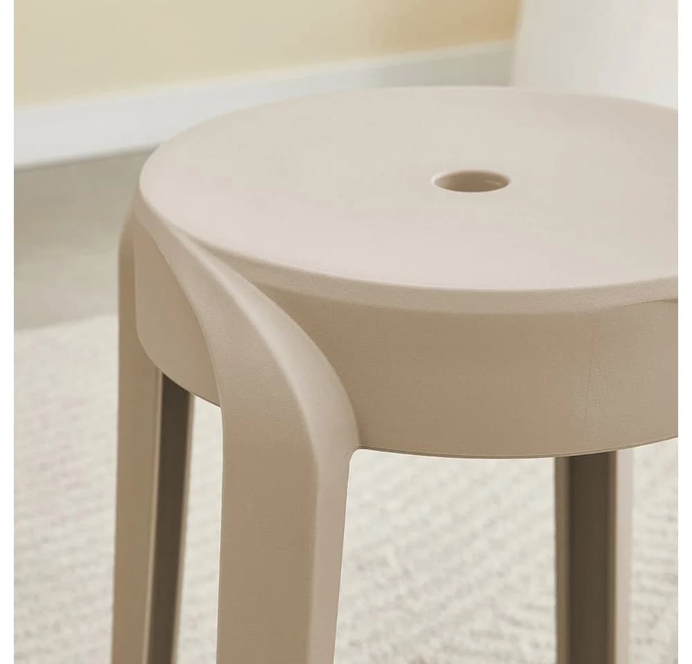 HOME DELUXE Hocker Stapelhocker NIVO (4 St) Esszimmerhocker Fußhocker Rund - Bild 3
