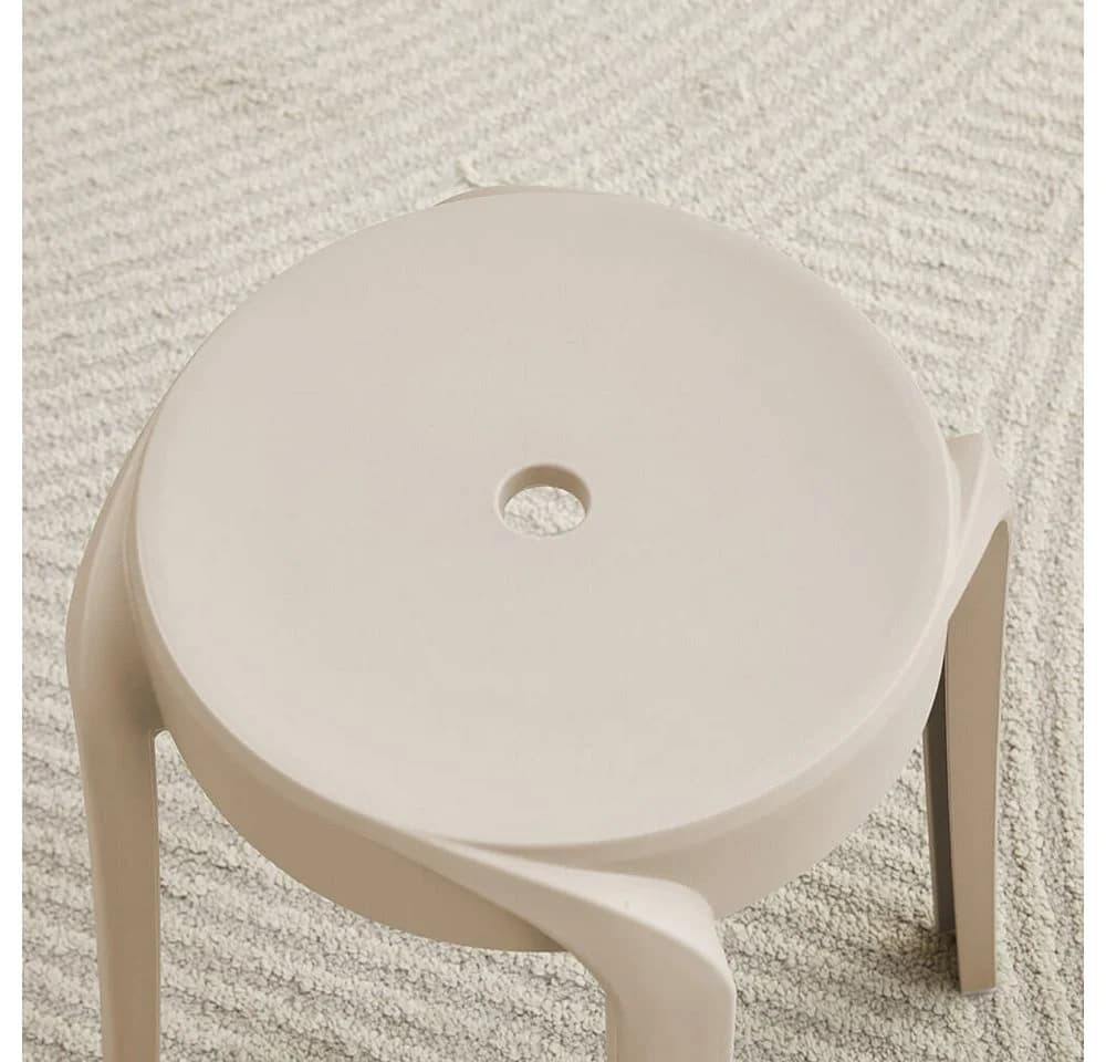 HOME DELUXE Hocker Stapelhocker NIVO (4 St) Esszimmerhocker Fußhocker Rund - Bild 4