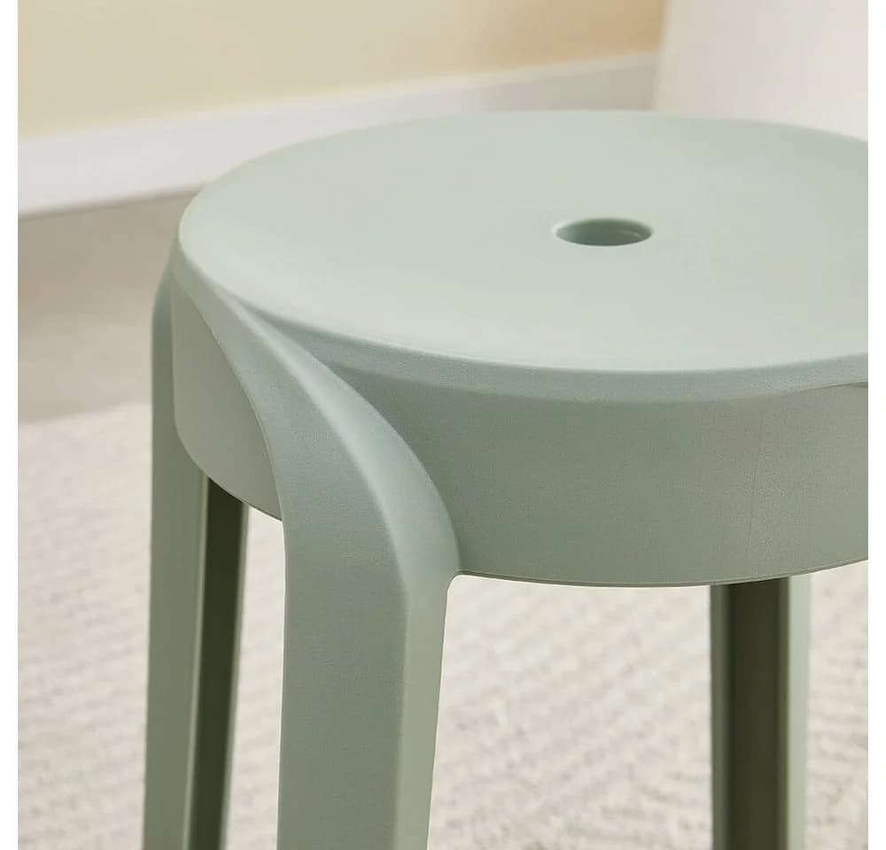 HOME DELUXE Hocker Stapelhocker NIVO 4 St. Esszimmerhocker, Fußhocker, Rund - Bild 3