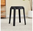 HOME DELUXE Stapelhocker NIVO 6er Set Schwarz Polypropylen Bild 1