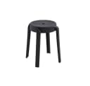 HOME DELUXE Stapelhocker NIVO 6er Set Schwarz Polypropylen Bild 2