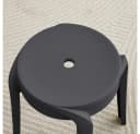 HOME DELUXE Stapelhocker NIVO 6er Set Schwarz Polypropylen Bild 4