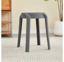 HOME DELUXE Stapelhocker NIVO Grau Polypropylen Bild 1