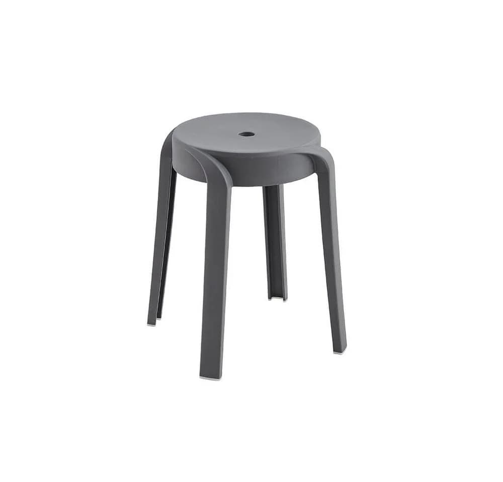 HOME DELUXE Stapelhocker NIVO Grau Polypropylen - Bild 2