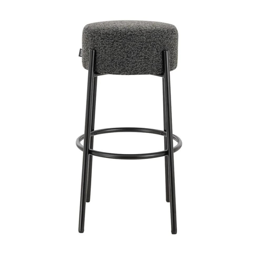 HOME DELUXE Barhocker OLIN Teddy-Bouclé Bezug Anthrazit - Bild 2