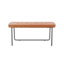 Home Deluxe Retrobank GINO Sitzbank Braun/Cognac PU Leder Bild 3
