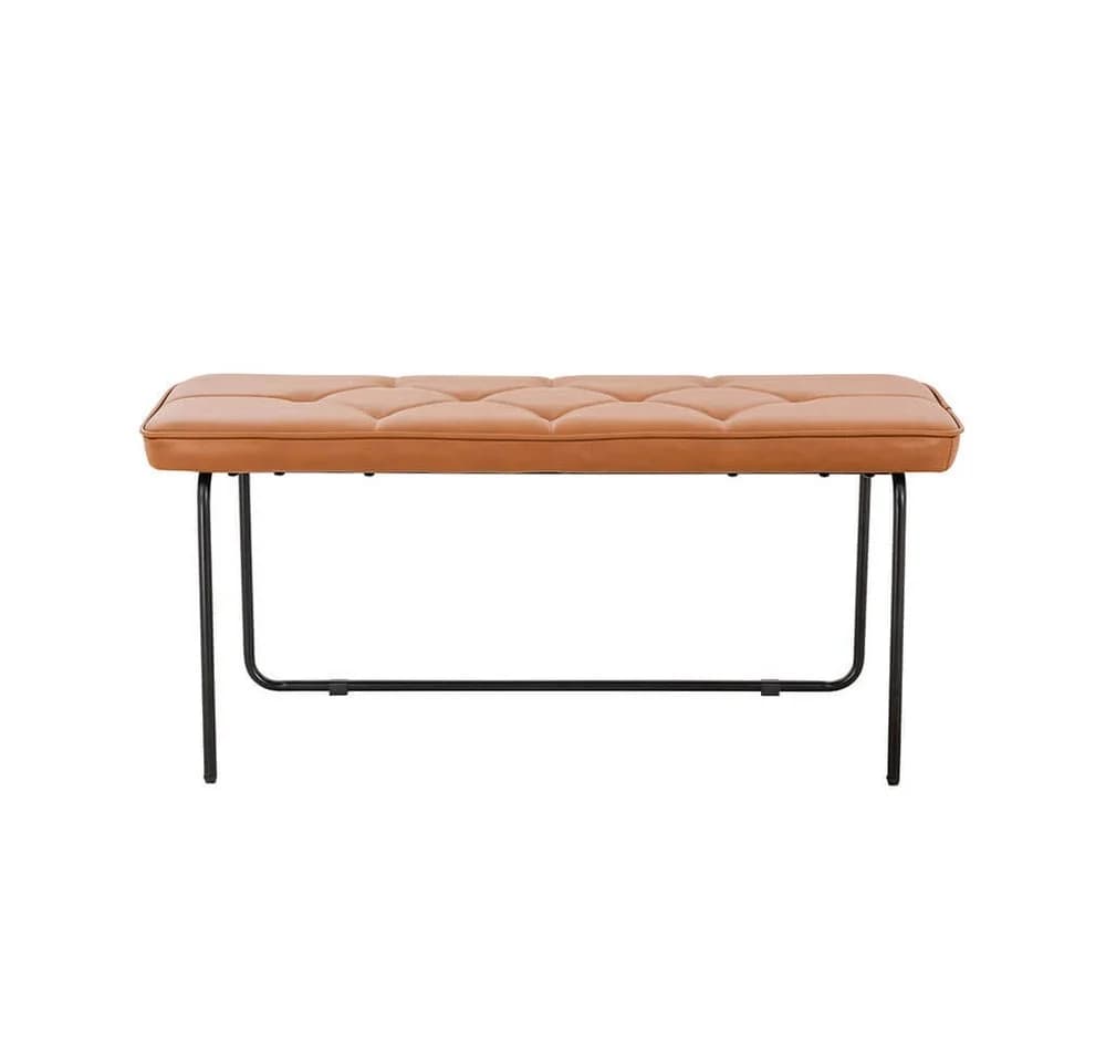 Home Deluxe Retrobank GINO Sitzbank Braun/Cognac PU Leder - Bild 3