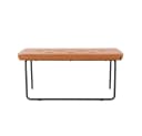 Home Deluxe Retrobank GINO Sitzbank Braun/Cognac PU Leder Bild 5