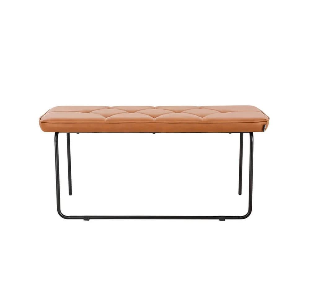 Home Deluxe Retrobank GINO Sitzbank Braun/Cognac PU Leder - Bild 5
