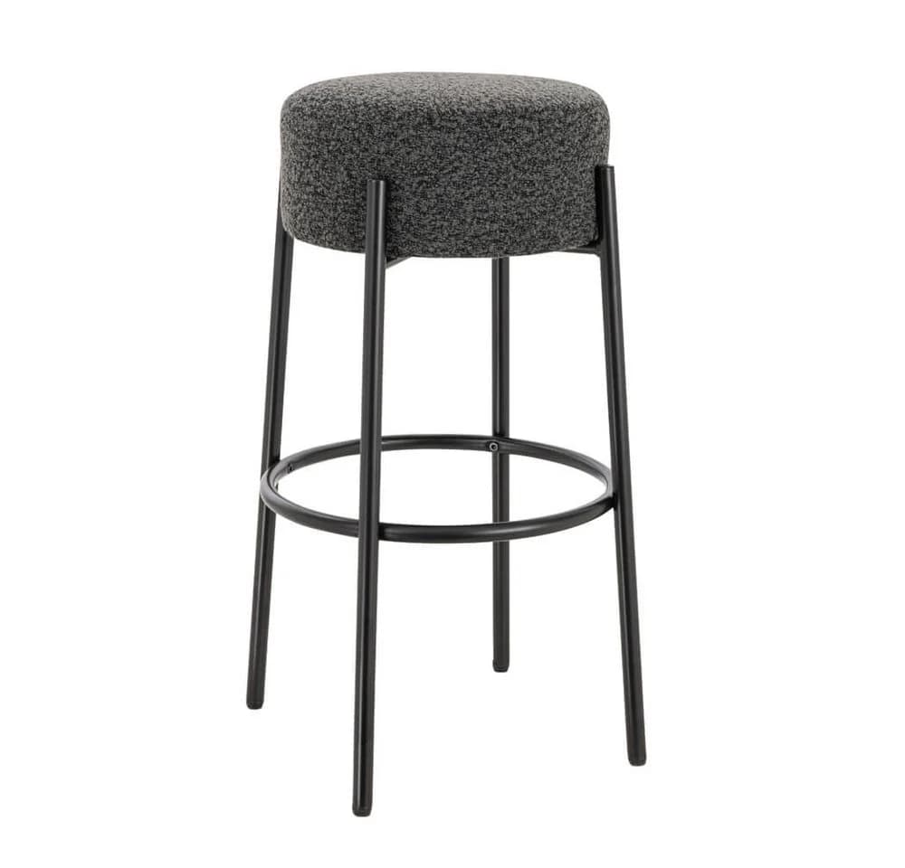 HOME DELUXE Barhocker OLIN Teddy-Bouclé Bezug Anthrazit - Bild 3