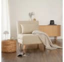 HOME DELUXE Schlafsessel SNOOZE Beige 3-in-1 Design Relaxsessel Bild 1