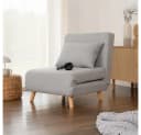 HOME DELUXE Sessel Schlafsessel SNOOZE Grau 3-in-1 Design Bild 1