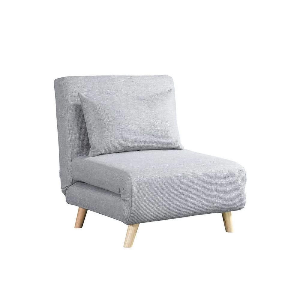 HOME DELUXE Sessel Schlafsessel SNOOZE Grau 3-in-1 Design - Bild 2