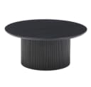HOME DELUXE Couchtisch Rund ADELINA Dark Oak Japandi Bild 2