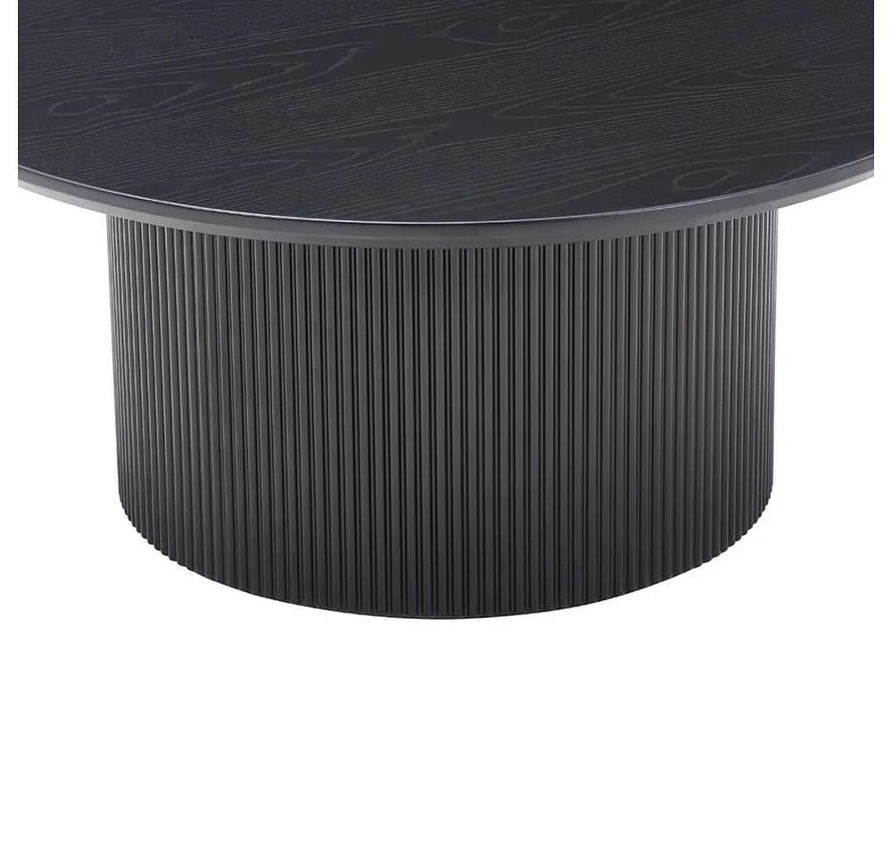 HOME DELUXE Couchtisch Rund ADELINA Dark Oak Japandi - Bild 4