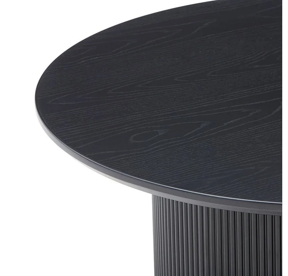 HOME DELUXE Couchtisch Rund ADELINA Dark Oak Japandi - Bild 5
