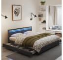 HOME DELUXE LED Familienbett NUBE 270x200 cm Kunstleder Bild 2