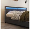 HOME DELUXE LED Familienbett NUBE 270x200 cm Kunstleder Bild 4