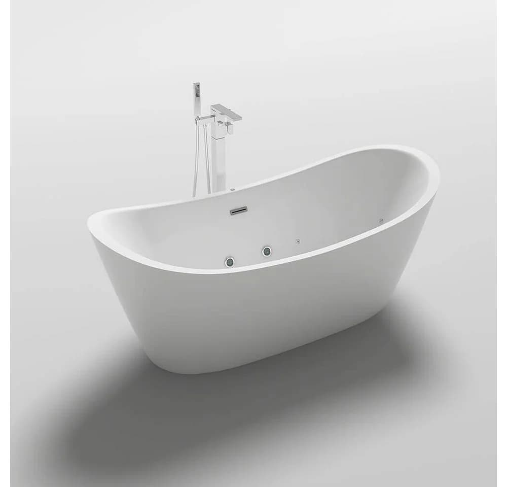 HOME DELUXE Whirlpool-Badewanne OVALO PLUS mit 12 Hydrojets - Bild 2
