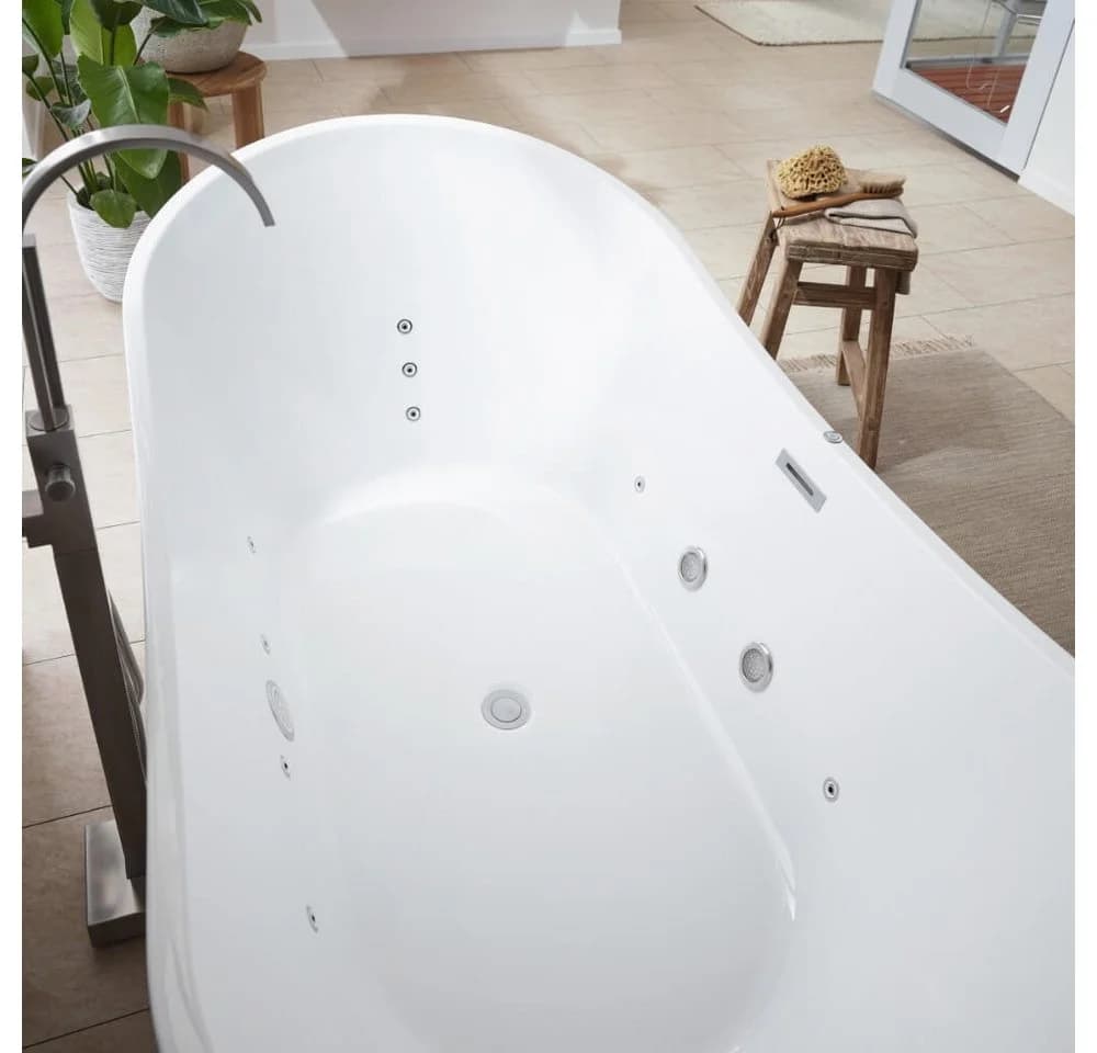 HOME DELUXE Whirlpool-Badewanne OVALO PLUS mit 12 Hydrojets - Bild 4