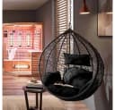 HOME DELUXE Hängesessel CIELO Polyrattan Outdoor Schwebeliege Bild 4