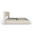 HOME DELUXE LED Bett SORINA 140/160/180/200 Beige mit LED-Beleuchtung Bild 4