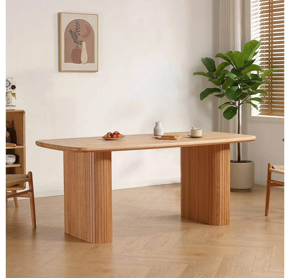 HOME DELUXE Esstisch Eiche geölt ARENOS, Echtholztisch, Hochwertiges Eichenholz - Bild 2