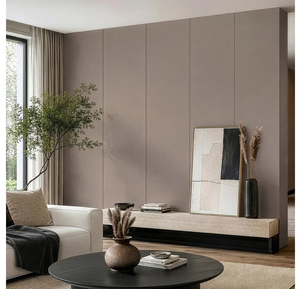 HOME DELUXE Wandpaneel VENOM Taupe Softtouch Matt 4-teilig
