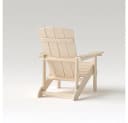 HOME DELUXE Gartenstuhl FAREA Adirondack mit Hocker Creme-Weiß Bild 5