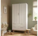 HOME DELUXE Kleiderschrank COCO Weiß mit Schubladen & Kleiderstangen Bild 2