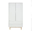 HOME DELUXE Kleiderschrank COCO Weiß mit Schubladen & Kleiderstangen Bild 3