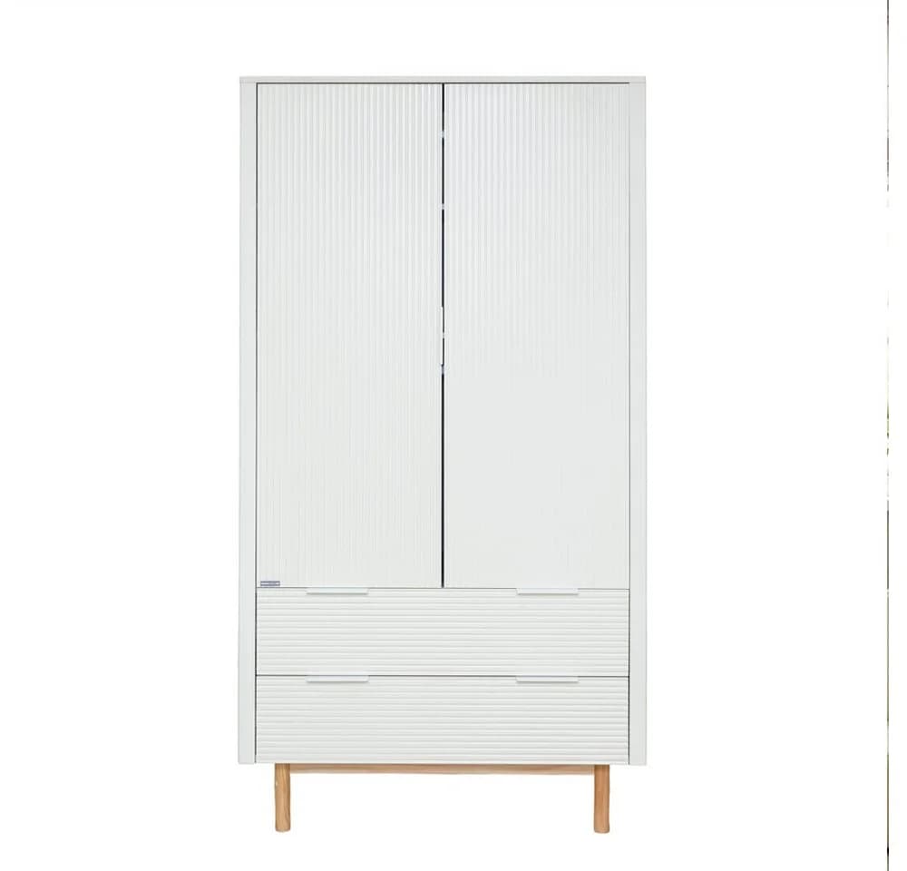 HOME DELUXE Kleiderschrank COCO Weiß mit Schubladen & Kleiderstangen - Bild 3