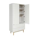 HOME DELUXE Kleiderschrank COCO Weiß mit Schubladen & Kleiderstangen Bild 5