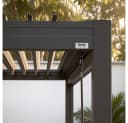 HOME DELUXE Lamellenpavillon ROVAS Anthrazit mit verstellbaren Lamellen Bild 4