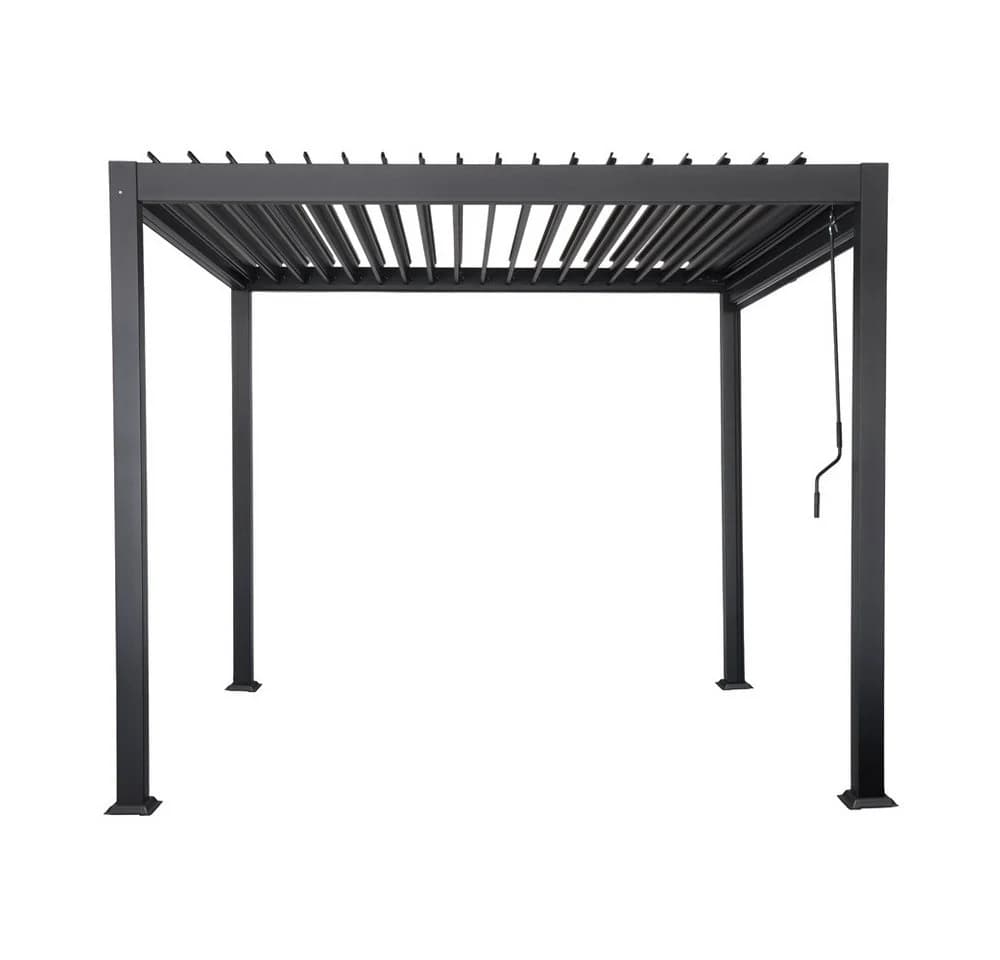 HOME DELUXE Lamellenpavillon ROVAS Anthrazit mit verstellbaren Lamellen - Bild 5