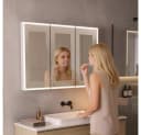 HOME DELUXE LED-Spiegelschrank EVE Schwarz Anti-Beschlag-System Bild 1