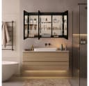 HOME DELUXE LED-Spiegelschrank EVE Schwarz Anti-Beschlag-System Bild 3