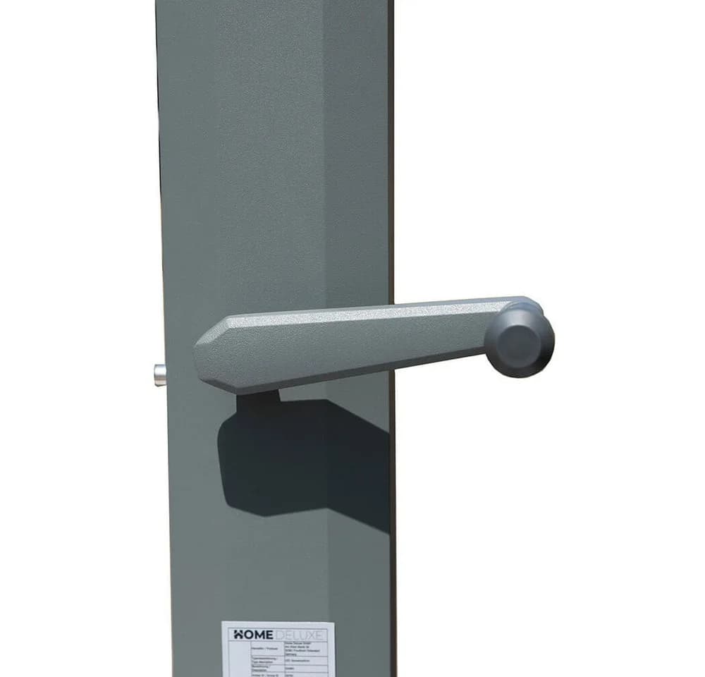 HOME DELUXE Sonnenschirm LED DIARO Grau 400x300 cm 360° Drehfunktion - Bild 4