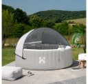 HOME DELUXE Whirlpool SPLASH Aufblasbar Grau mit Sonnendach Bild 1