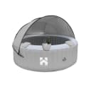 HOME DELUXE Whirlpool SPLASH Aufblasbar Grau mit Sonnendach Bild 2