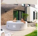 HOME DELUXE Whirlpool SPLASH Aufblasbar Grau mit Sonnendach Bild 4