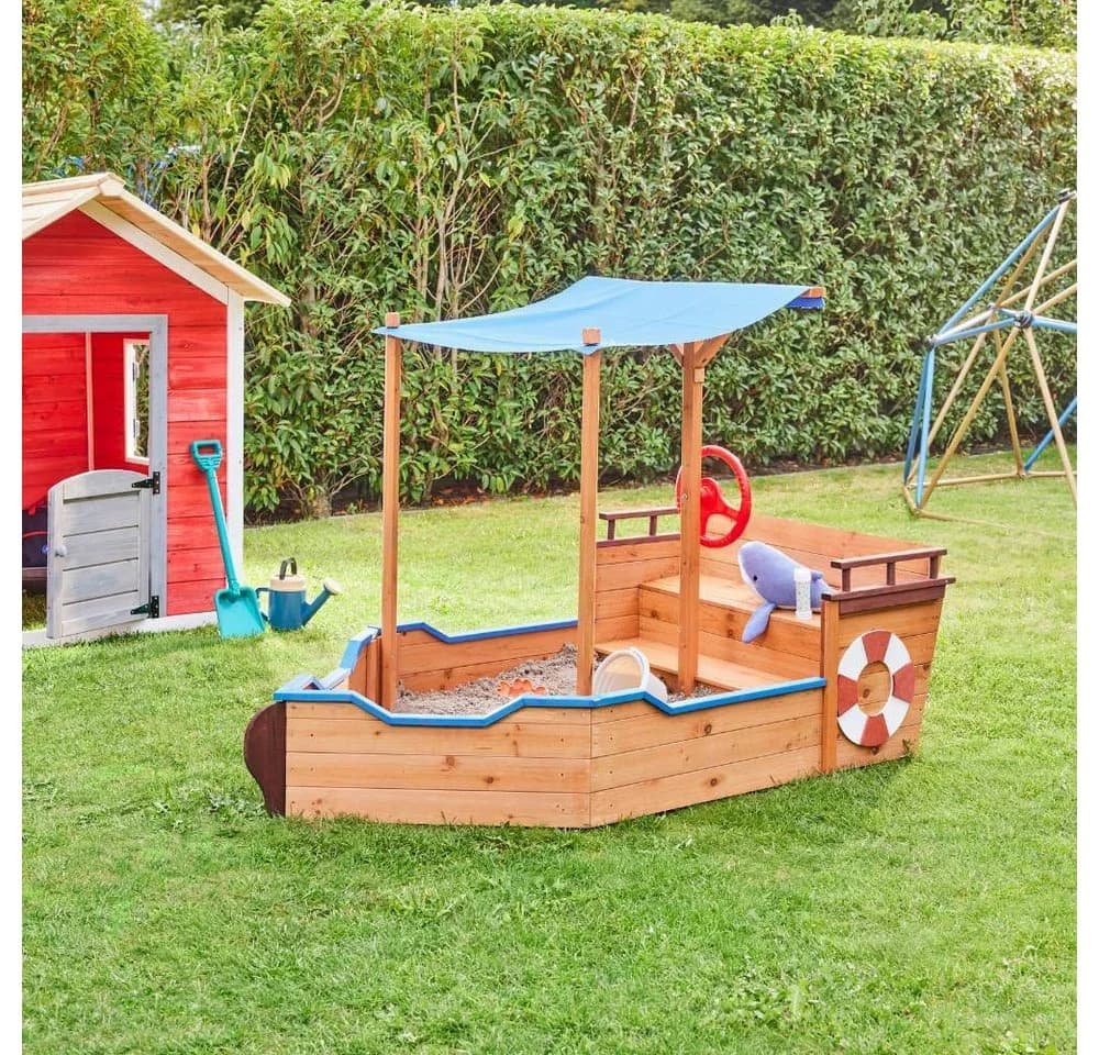 HOME DELUXE Sandkasten MATSCHEKISTE Segelschiff
