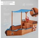 HOME DELUXE Sandkasten MATSCHEKISTE Segelschiff Bild 3