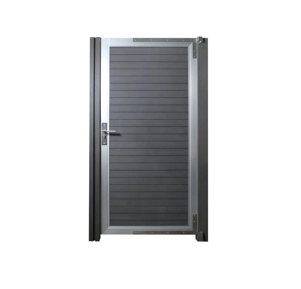 HOME DELUXE Gartentor WPC CALLATOR 180x90 cm Anthrazit Aluminiumrahmen - Bild 2