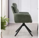 HOME DELUXE Esszimmerstuhl ALUNA mit Armlehne Grün 360° Drehfunktion Bild 4